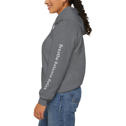 Maxine Heavy Blend™ Hooded Sweatshirt - Graphite Heather - Breathe Release Relax