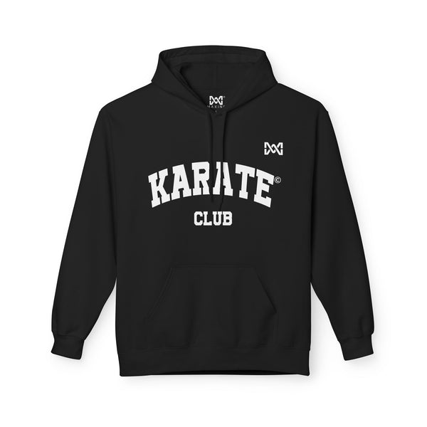 Maxine Unisex Midweight Softstyle Fleece Hoodie - Black, 'Karate Club' © Maison Maxine