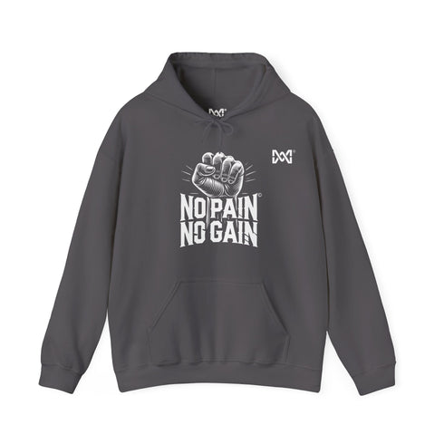 Maxine Unisex Heavy Blend™ Hooded Sweatshirt - Dark Heather 'No Pain, No Gain' © Maison Maxine