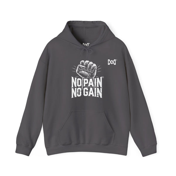 Maxine Unisex Heavy Blend™ Hooded Sweatshirt - Dark Heather 'No Pain, No Gain' © Maison Maxine