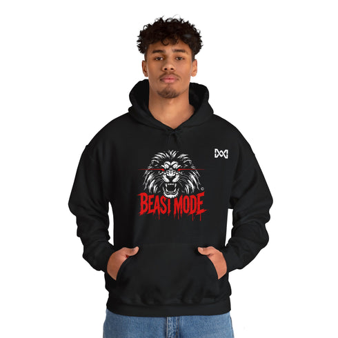 Maxine Unisex Heavy Blend™ Hooded Sweatshirt - Black, 'Beast Mode' © Maison Maxine