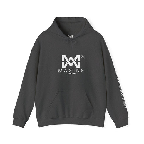 Maxine Hooded Sweatshirt Heavy Blend™-Dark Heather, 'Breathe Release Relax'