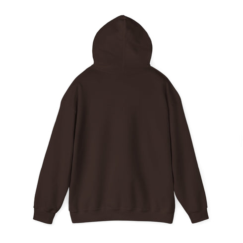 Maxine Unisex Heavy Blend™ Hooded Sweatshirt - Dark Chocolate, 'No Pain, No Gain' © by Maison Maxine