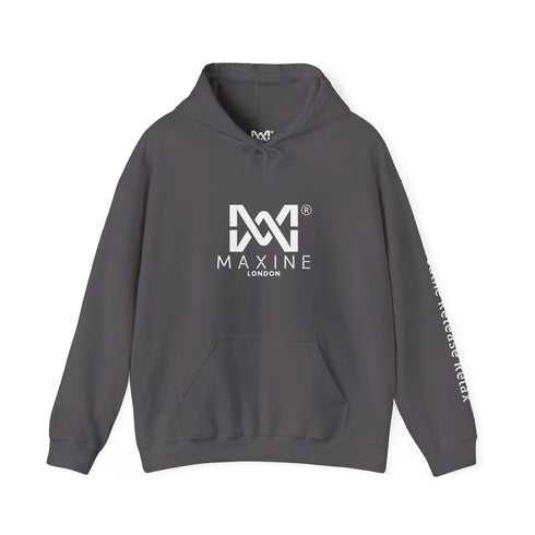 Maxine Unisex Heavy Blend™ Hooded Sweatshirt - Charcoal, 'Breathe Release Relax'
