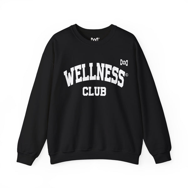 Maxine Unisex Heavy Blend™ Crewneck Sweatshirt - Black | 'Wellness Club' © Maison Maxine