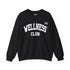 Maxine Unisex Heavy Blend™ Crewneck Sweatshirt - Black | 'Wellness Club' © Maison Maxine