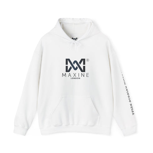 Maxine Unisex Heavy Blend™ Hooded Sweatshirt - White, Breathe Release Relax