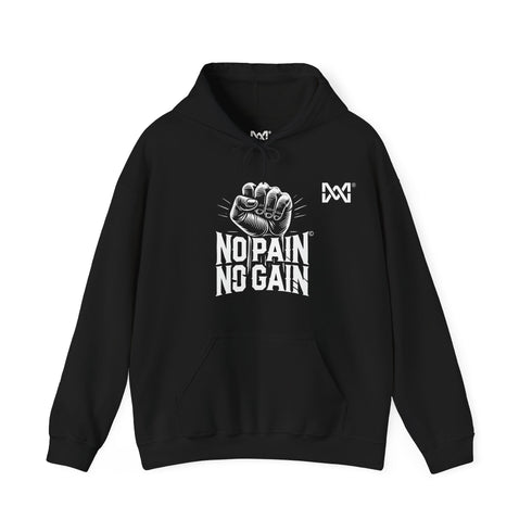 Unisex Heavy Blend™ Hooded Sweatshirt - Black, 'No pain, No gain' © Maison Maxine