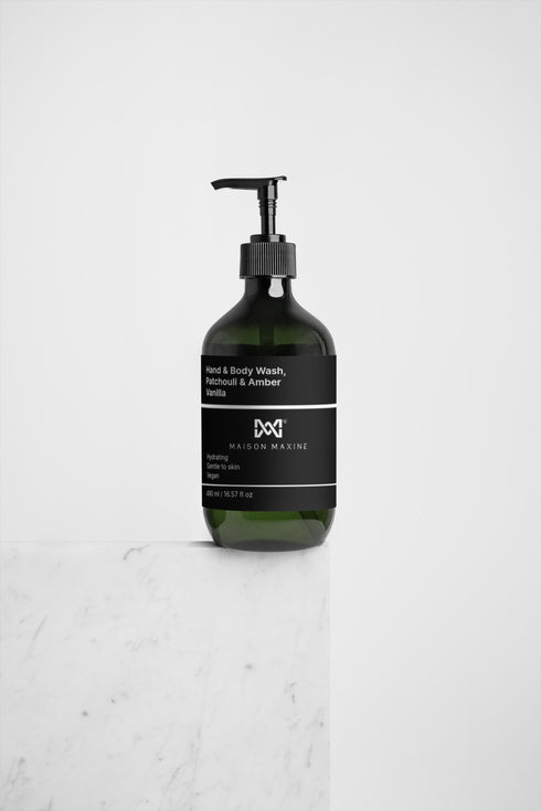 Maison Maxine Hand & Body Wash, Patchouli & Amber Vanilla