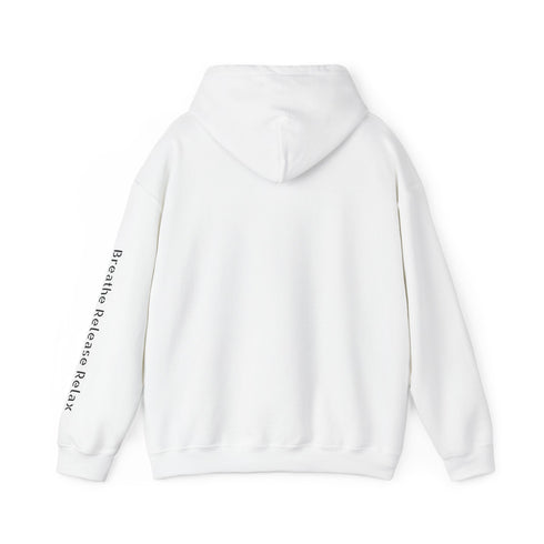 Maxine Unisex Heavy Blend™ Hooded Sweatshirt - White, Breathe Release Relax