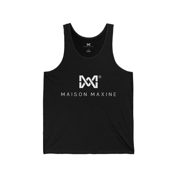 Maison Maxime Unisex Jersey Tank Top in Black