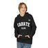Maxine Unisex Midweight Softstyle Fleece Hoodie - Black, 'Karate Club' © Maison Maxine