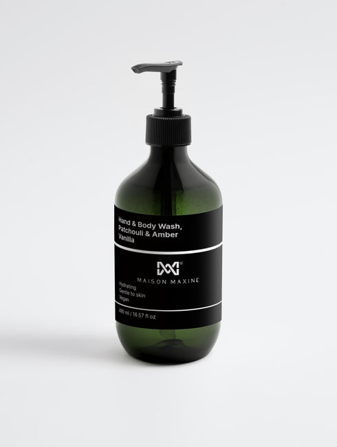 Maison Maxine Hand & Body Wash, Patchouli & Amber Vanilla