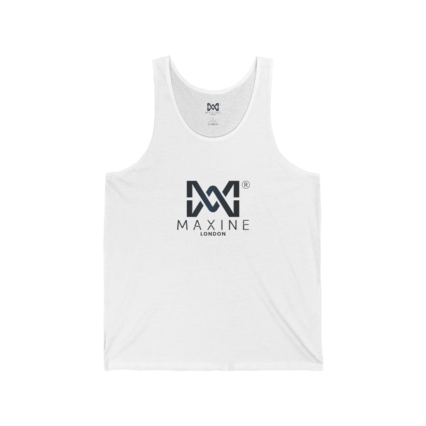 Maxine Unisex Jersey Tank - White