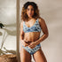 Maxine Recycled high-waisted bikini - Classic Flora Blue