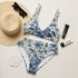 Maxine Recycled high-waisted bikini - Classic Flora Blue